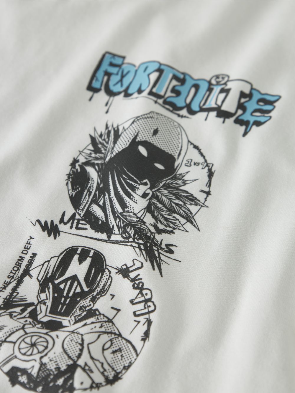T-shirt Name It MOD FORTNITE SS NREG BOX NOOS BFU Bambino - Bianco