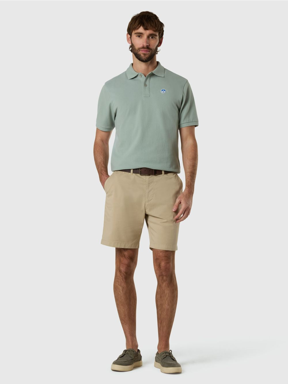 Polo North Sails con patch logo Uomo - Verde