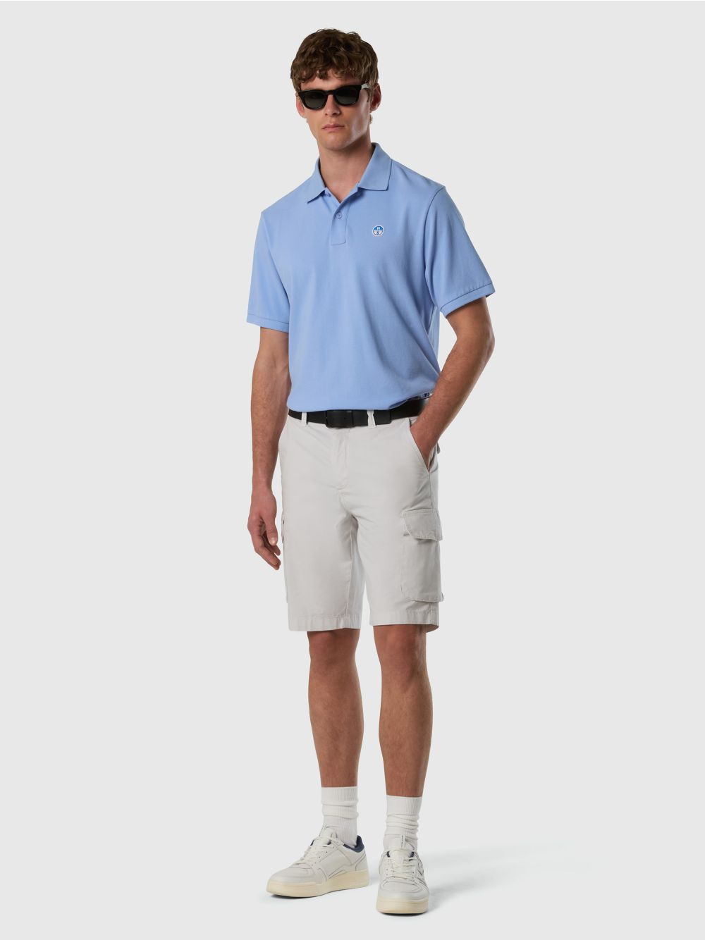 Polo North Sails con patch logo Uomo - Denim