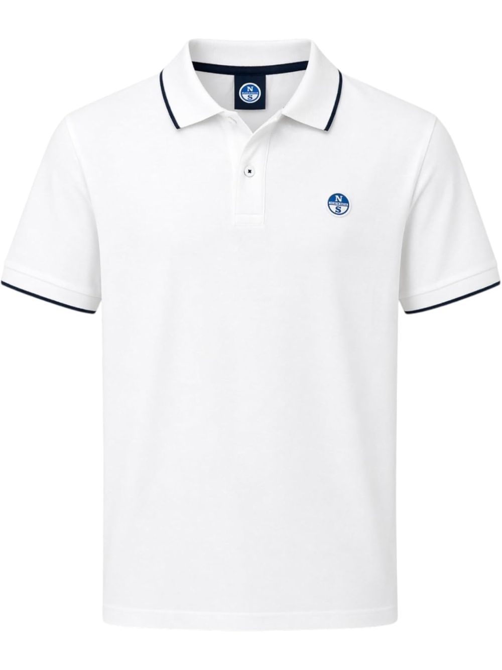 Polo North Sails con bordi a contrasto Uomo - Bianco