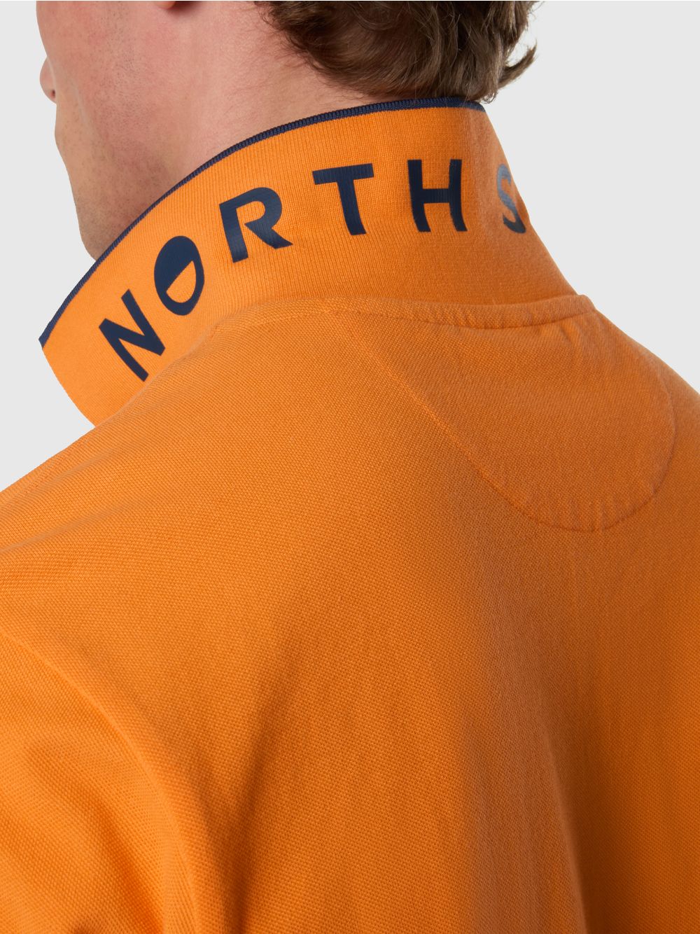 Polo North Sails con bordi a contrasto Uomo - Arancione
