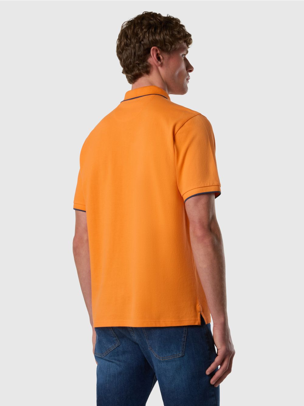 Polo North Sails con bordi a contrasto Uomo - Arancione