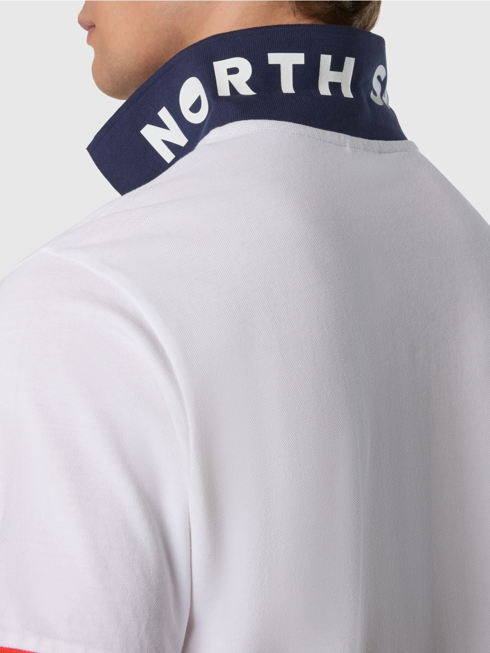 Polo North Sails con dettagli a contrasto Uomo - Bianco