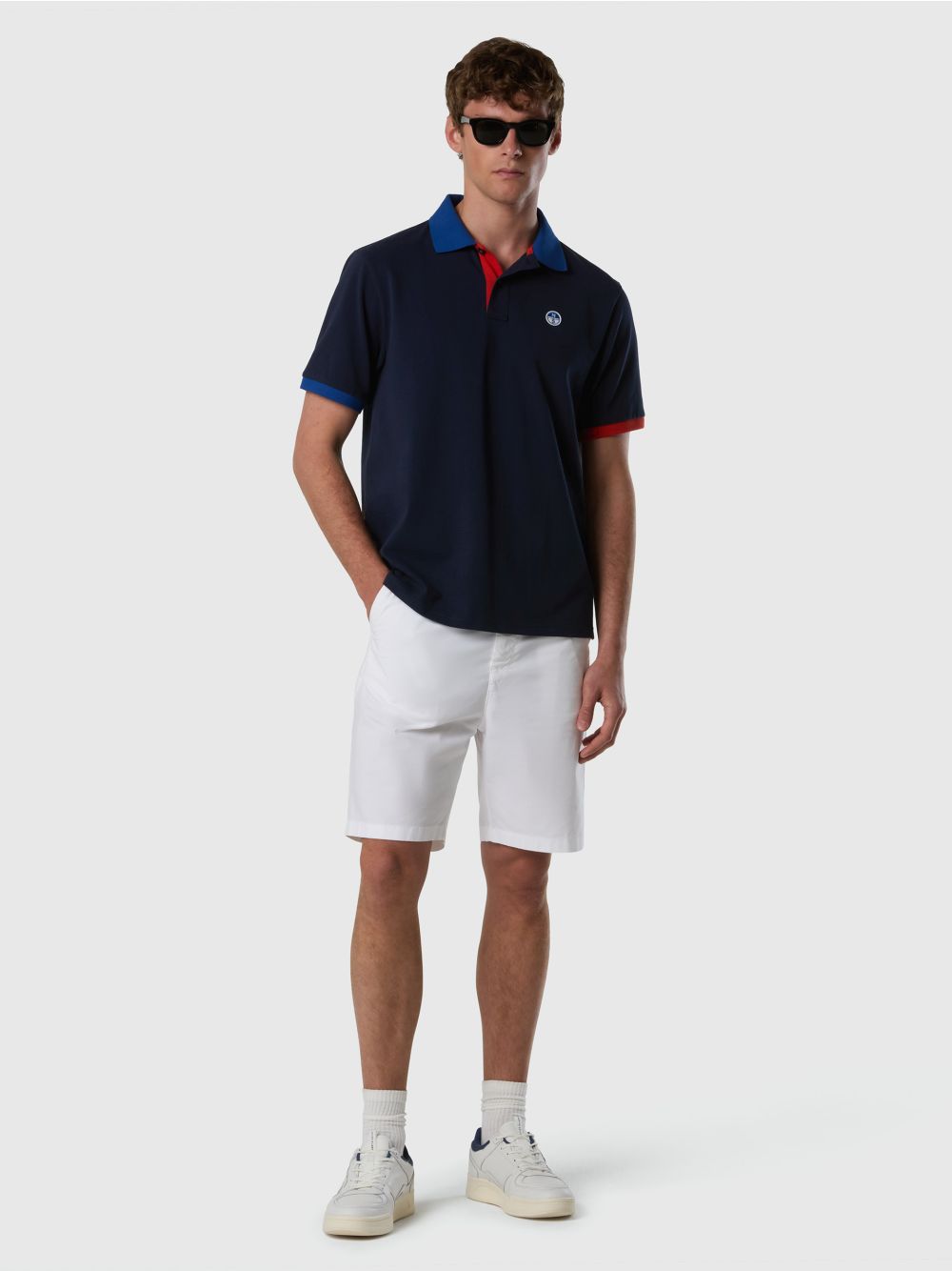 Polo North Sails con dettagli a contrasto Uomo - Navy