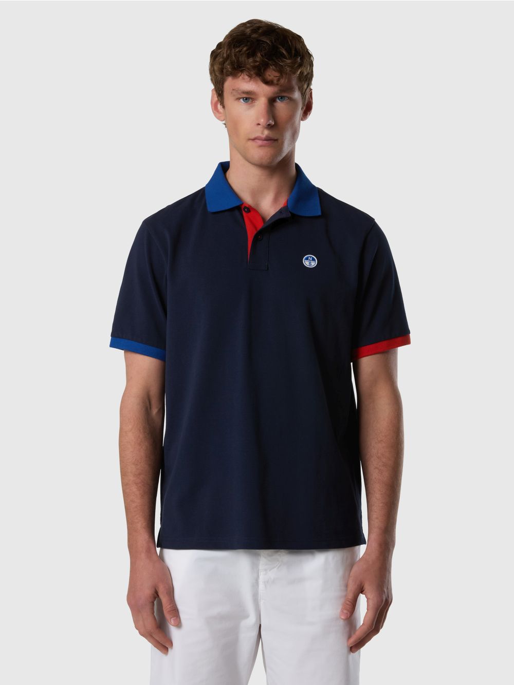 Polo North Sails con dettagli a contrasto Uomo - Navy