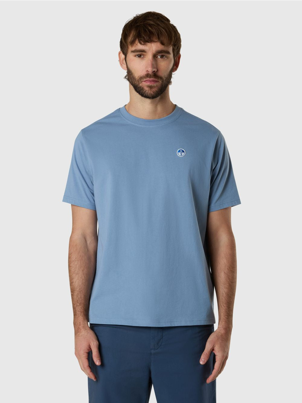 T-shirt North Sails con patch logata Uomo - Azzurro