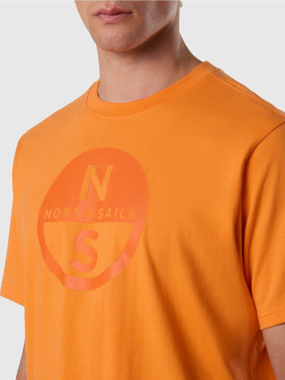 T-shirt North Sails con maxi logo Uomo - Arancione