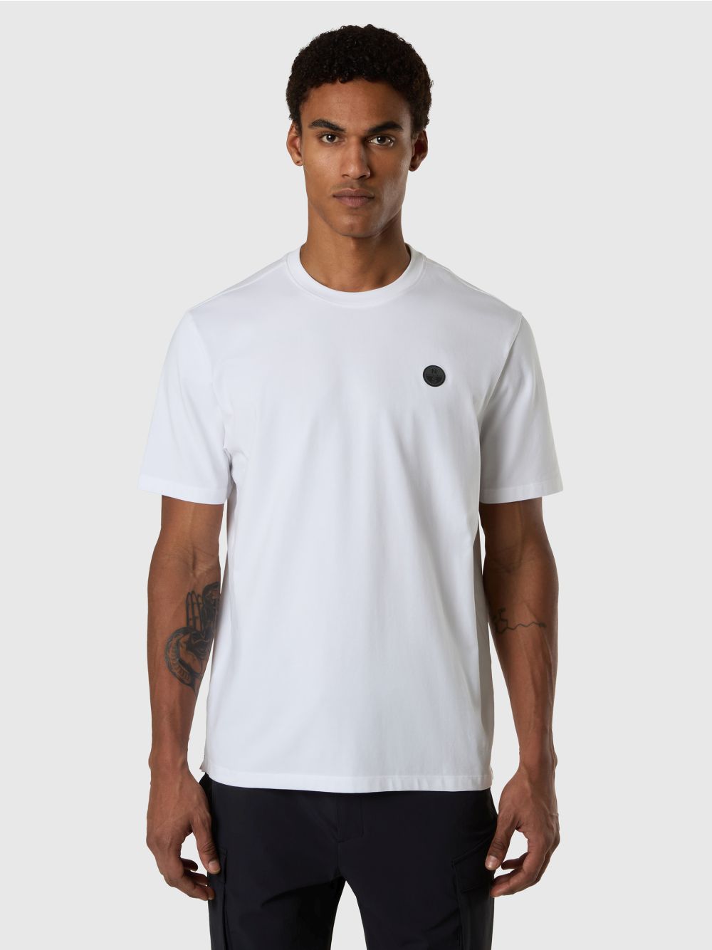 T-shirt North Sails con logo North Tech Uomo - Bianco
