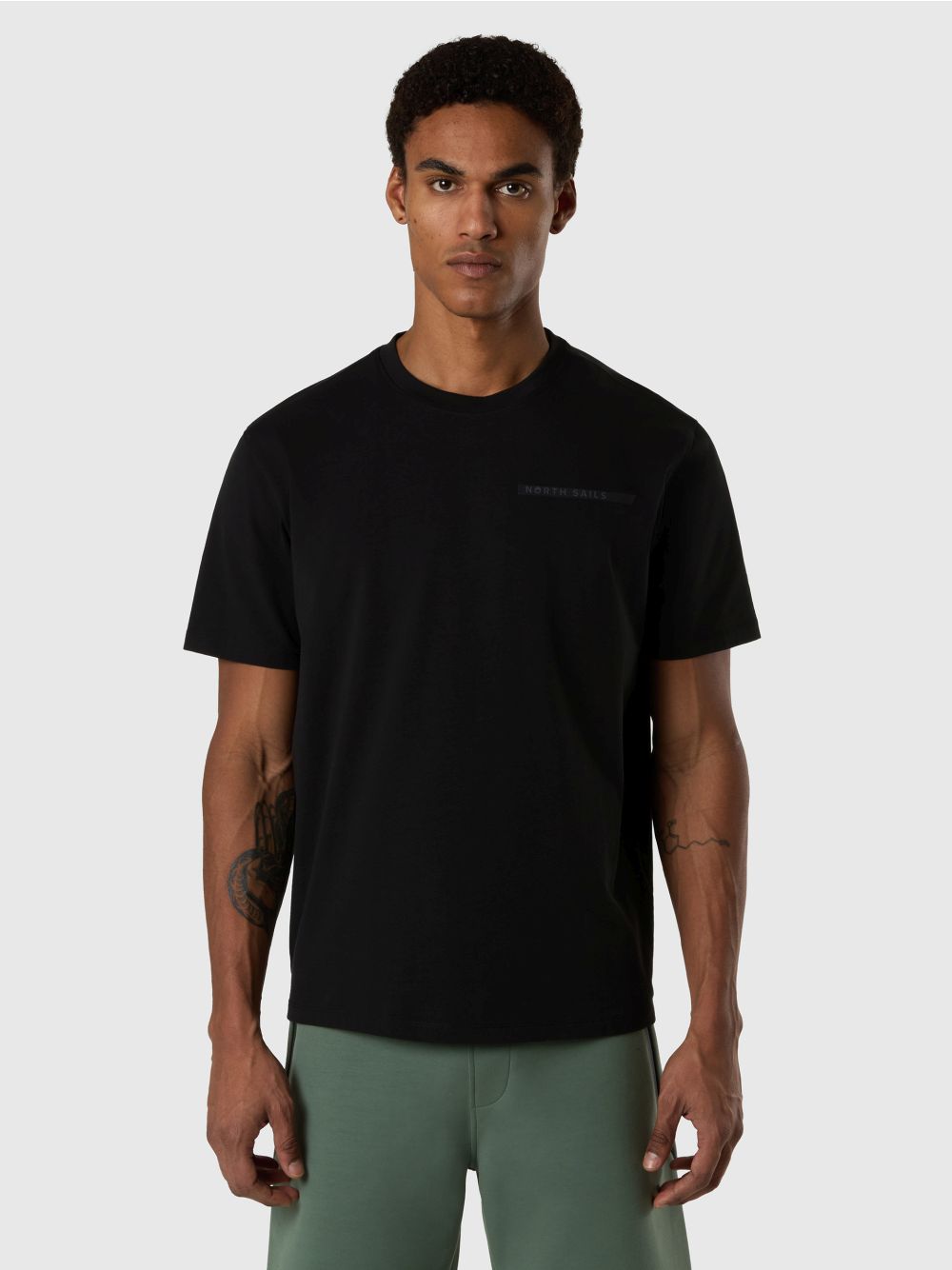 T-shirt North Sails con lettering North Sails in rilievo Uomo - Nero