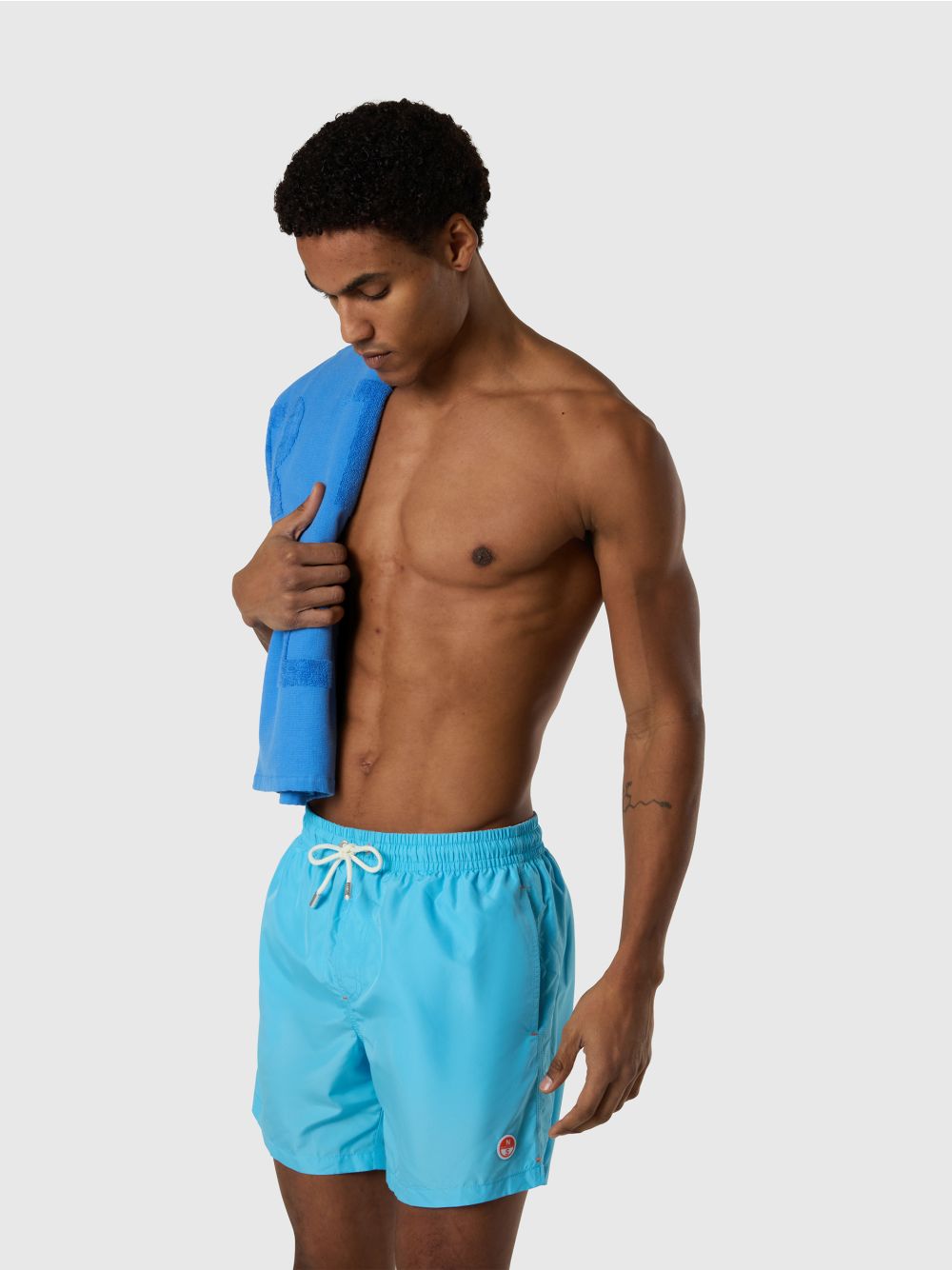 Costume North Sails mare effetto pesca ripiegabili Uomo - Celeste