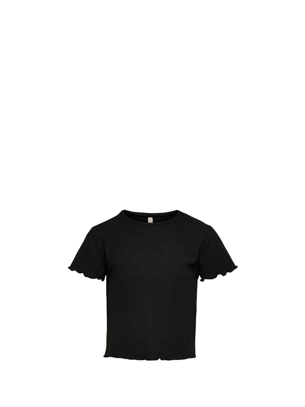 Top Only NELLA S/S O-NECK TOP NOOS JRS Bambina - Nero