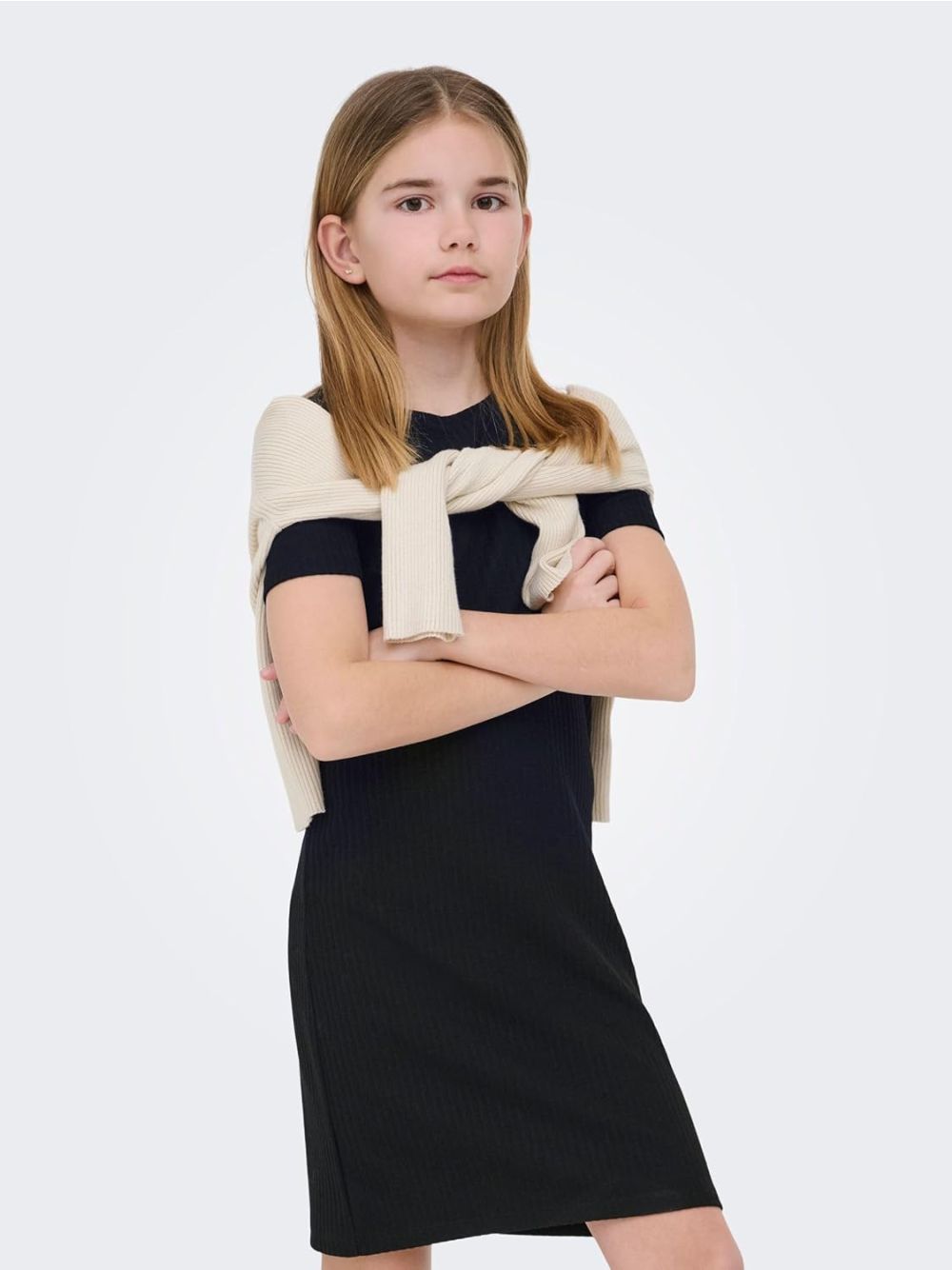 Vestito Only NELLA S/S DRESS VD JRS NOOS Bambina - Nero
