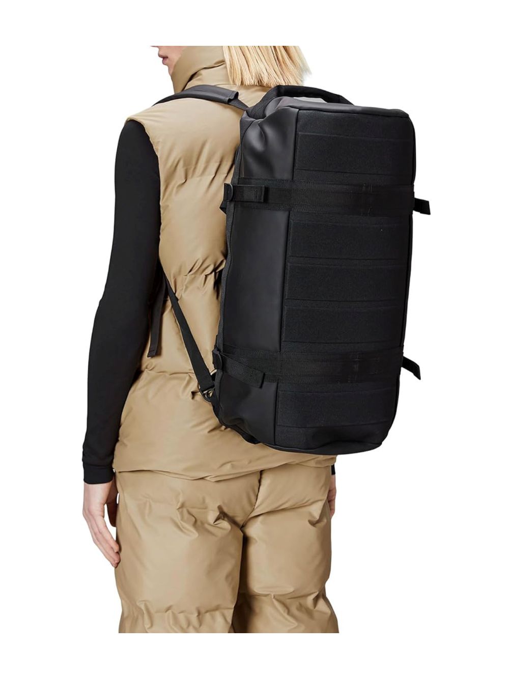 Borsone Rains Texel Duffel Small Unisex - Nero