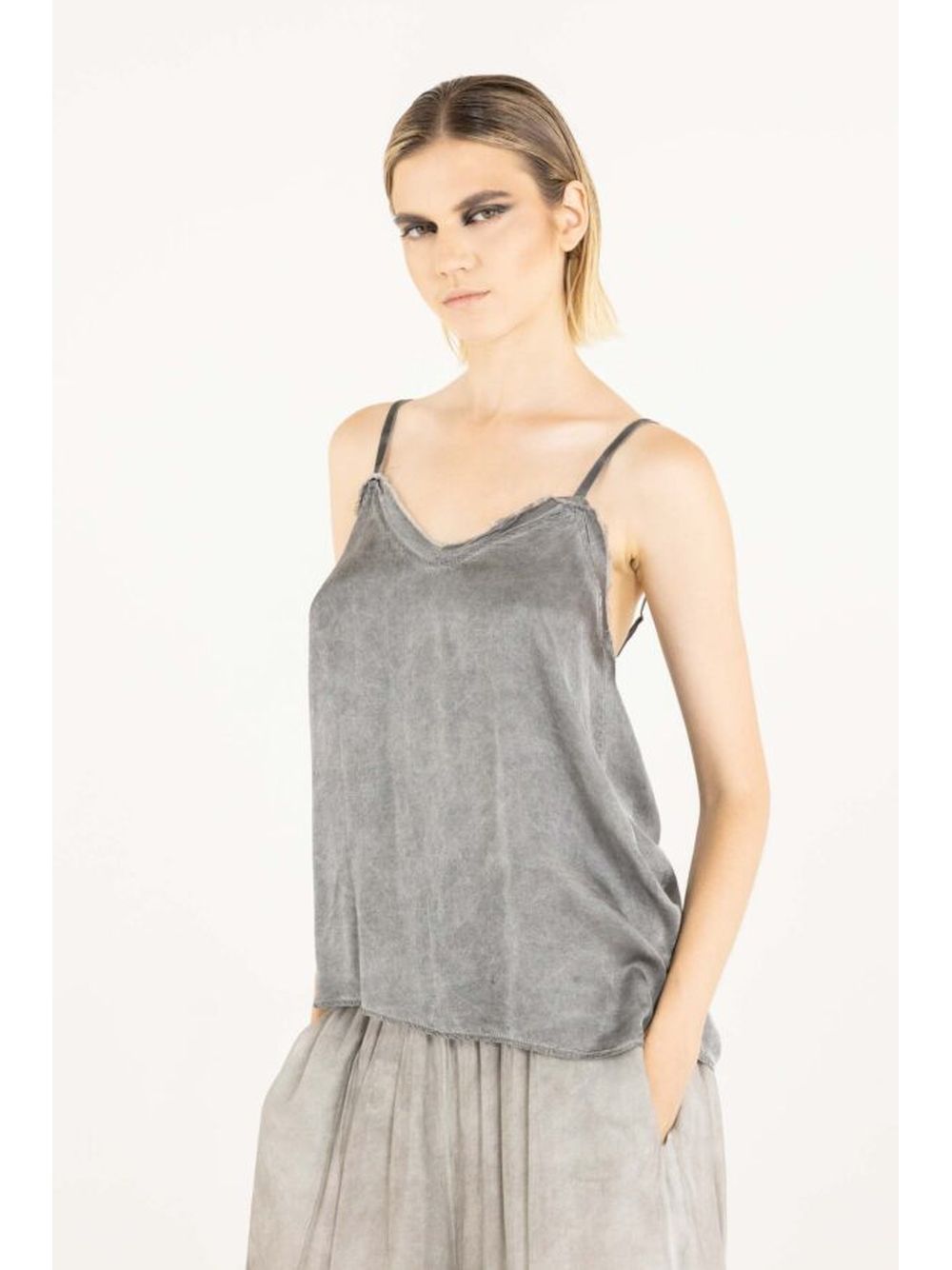 Canottiera Sanctamuerte Donna - Grigio