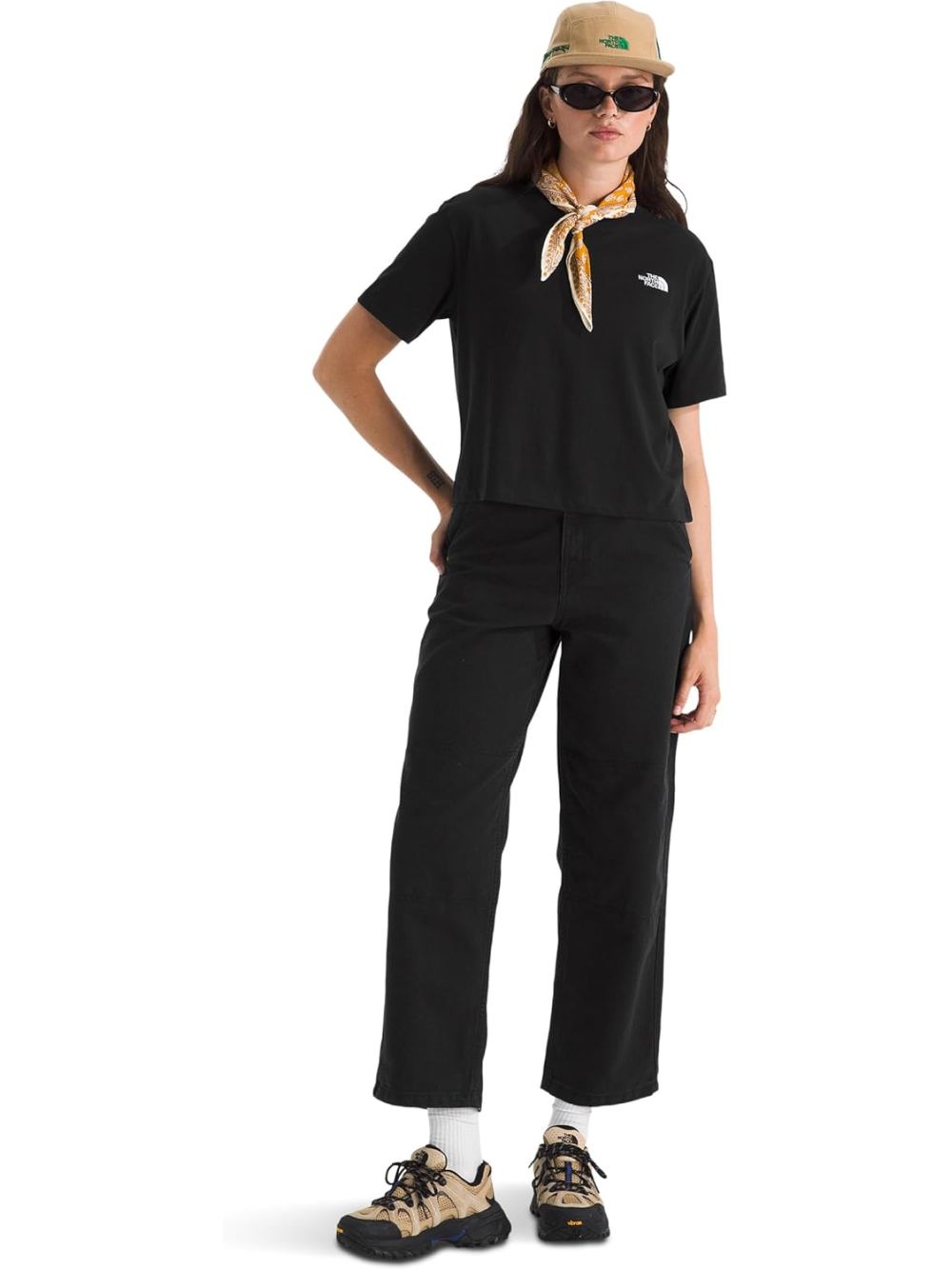 T-shirt The North Face EVOLUTION SIMPLE DOME CROP RLX SS Donna - Nero