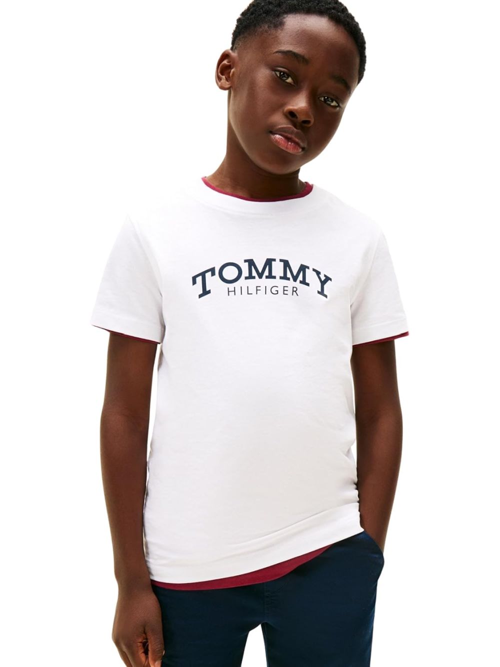 T-shirt Tommy Hilfiger Bambino - Bianco