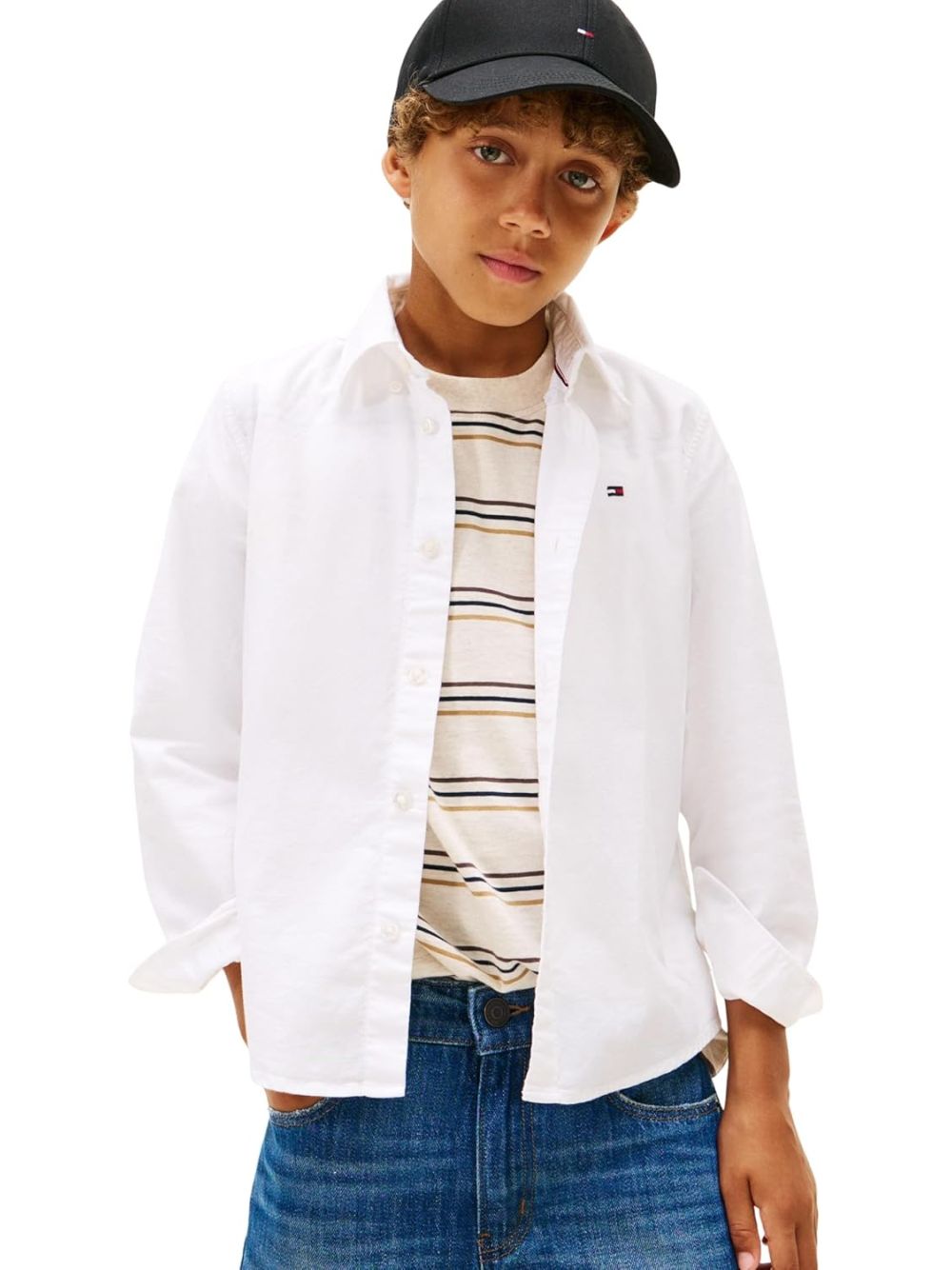 Camicia Tommy Hilfiger Bambino - Bianco
