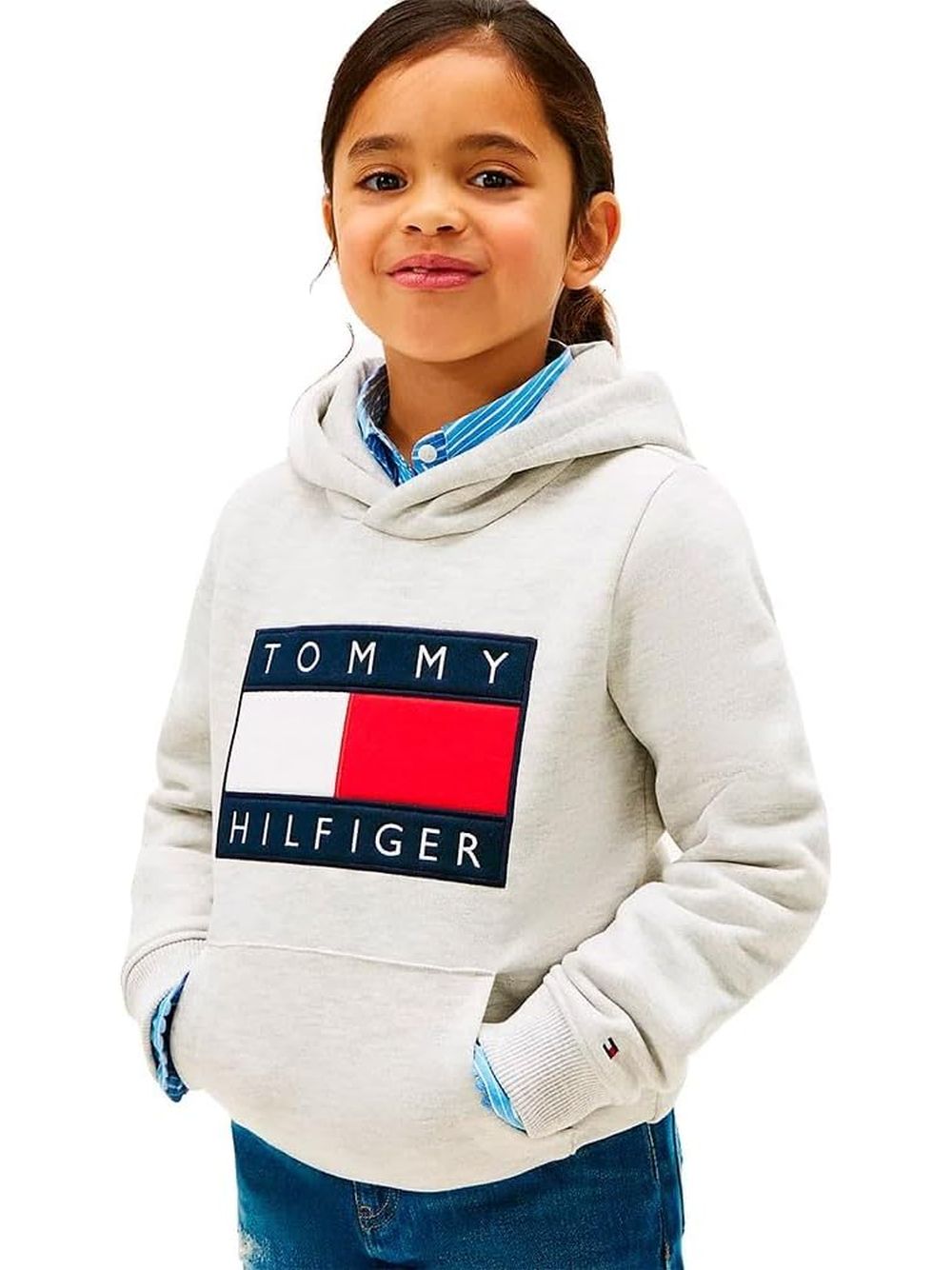 Felpa Tommy Hilfiger Bambino - Grigio