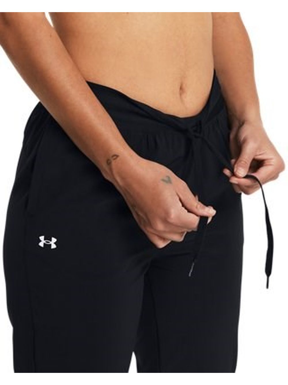 Pantalone Sportivo Under Armour UA RIVAL HI RISE WOVEN Donna - Nero