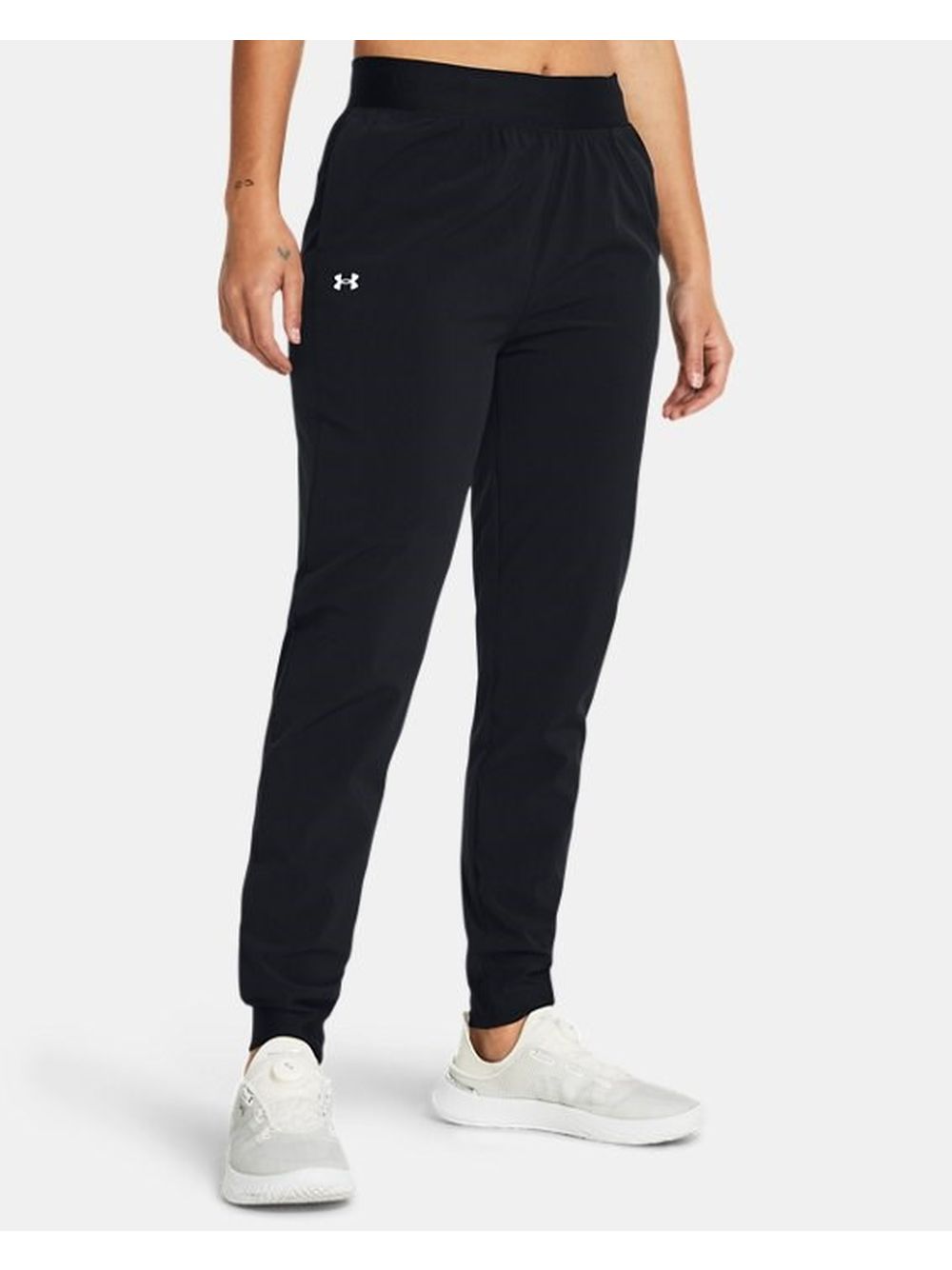 Pantalone Sportivo Under Armour UA RIVAL HI RISE WOVEN Donna - Nero