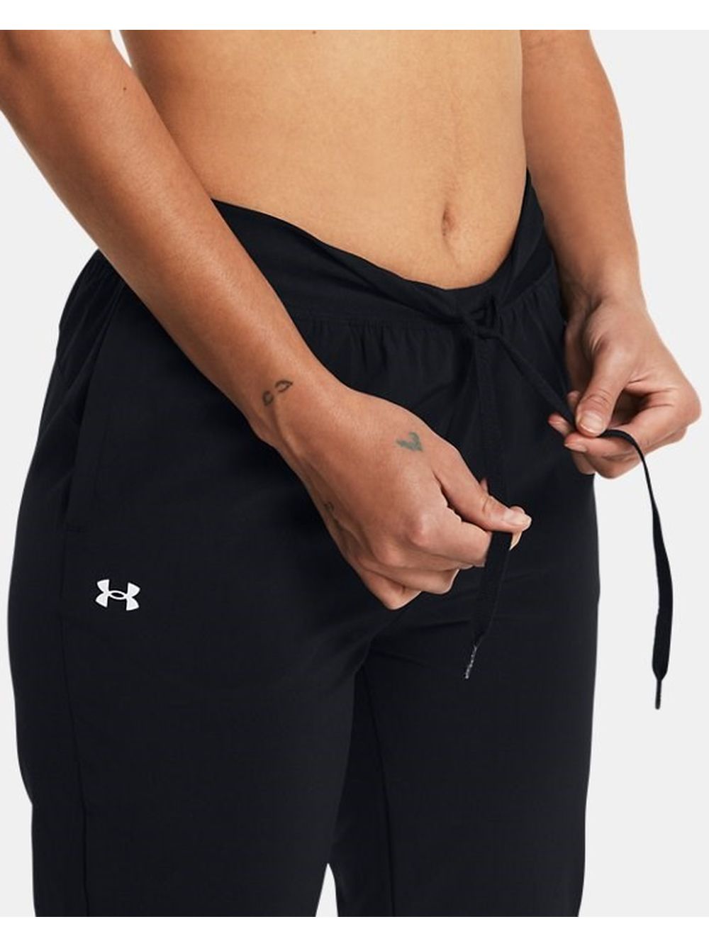 Pantalone Sportivo Under Armour UA RIVAL HI RISE WOVEN Donna - Nero