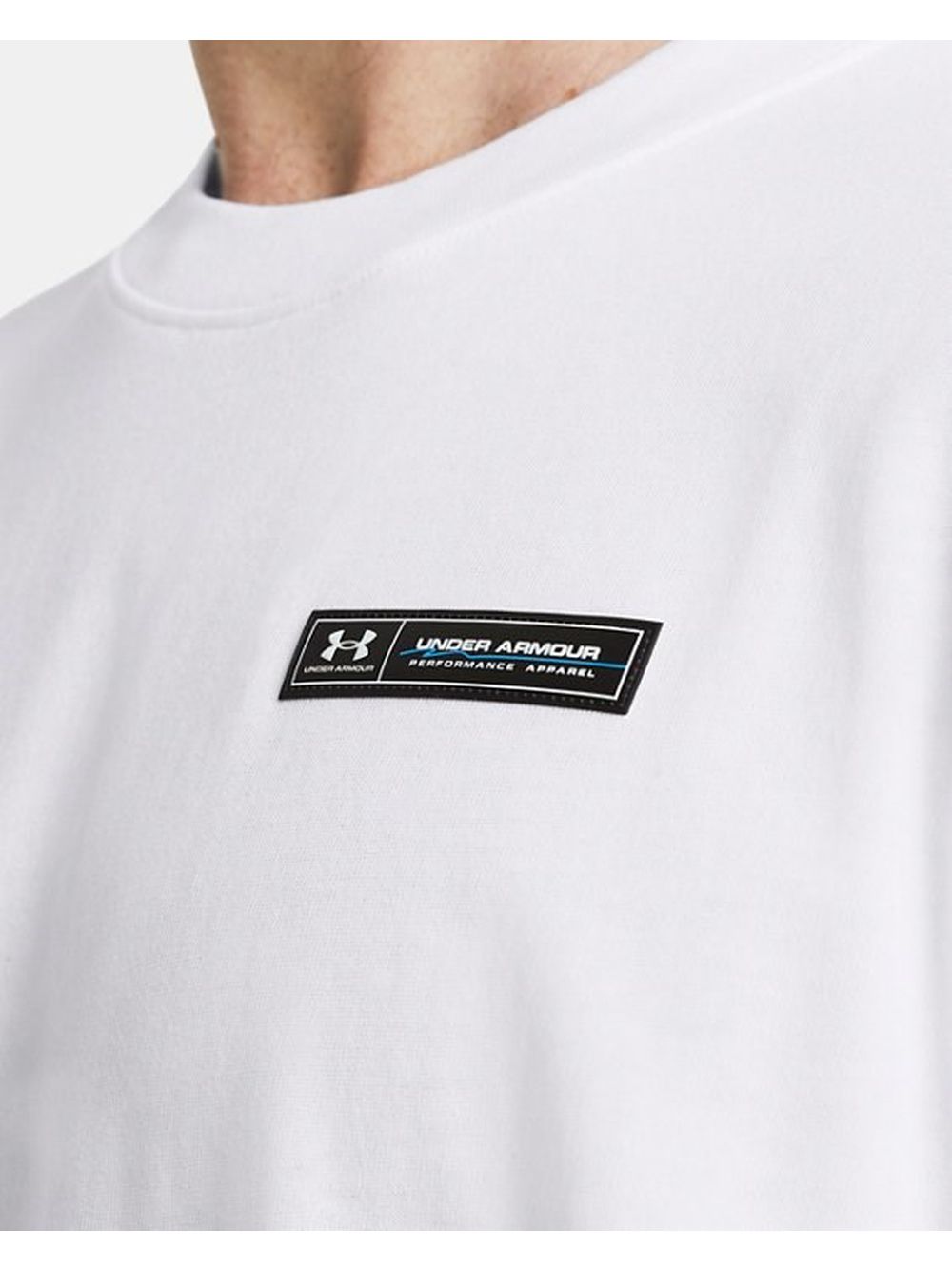 T-shirt Sportiva Under Armour UA Heavyweight Armour Label Uomo - Bianco