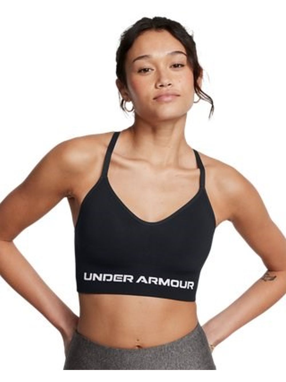 Top Sportivo Under Armour UA Vanish Seamless Low Donna - Nero