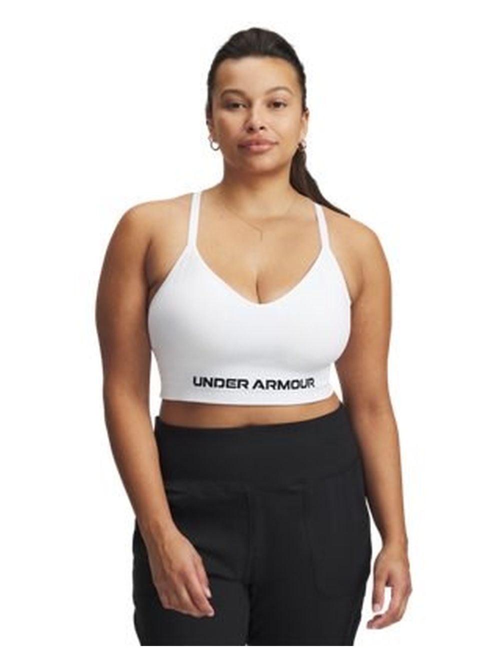 Top Sportivo Under Armour UA Vanish Seamless Low Donna - Bianco