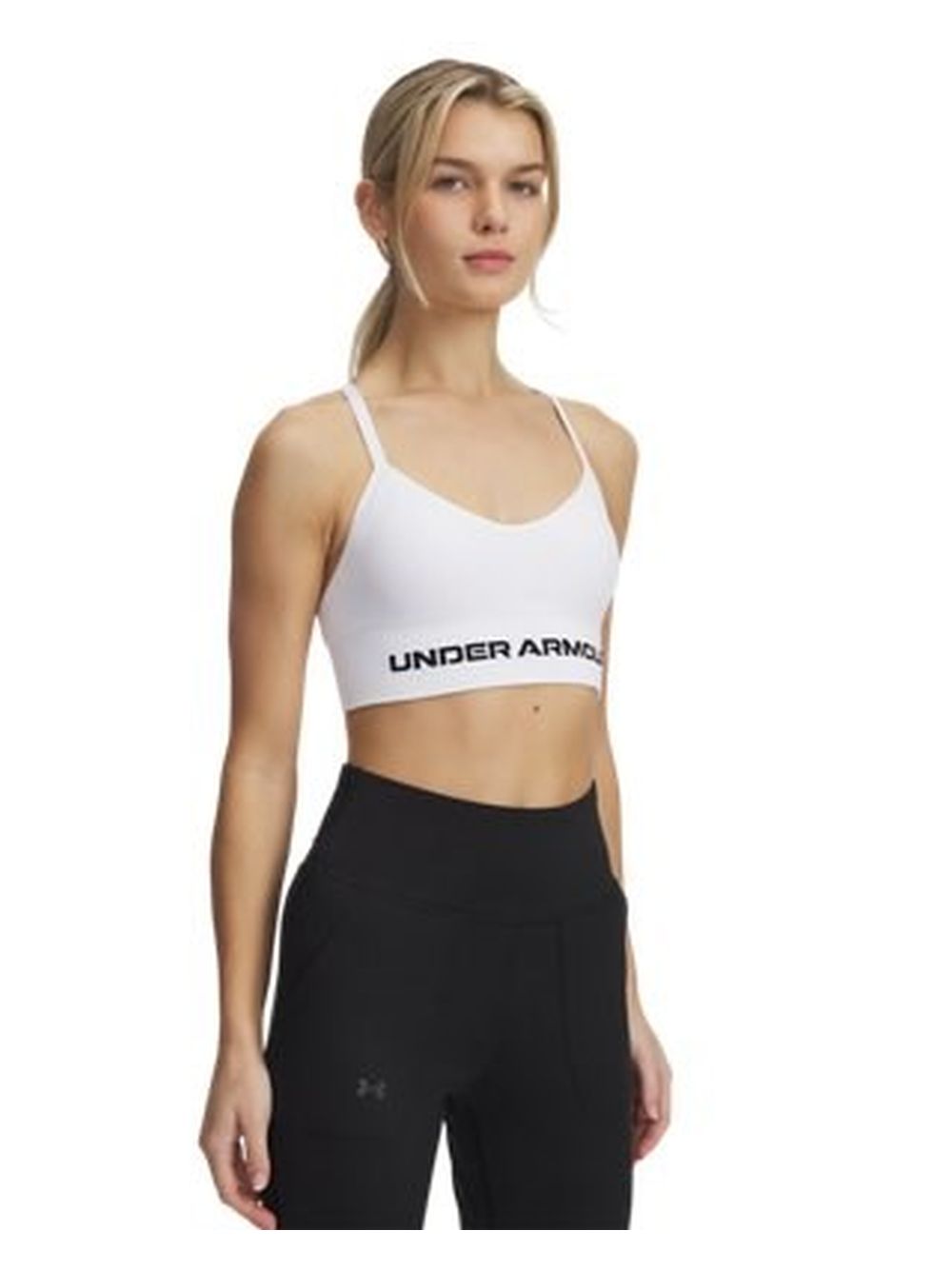 Top Sportivo Under Armour UA Vanish Seamless Low Donna - Bianco