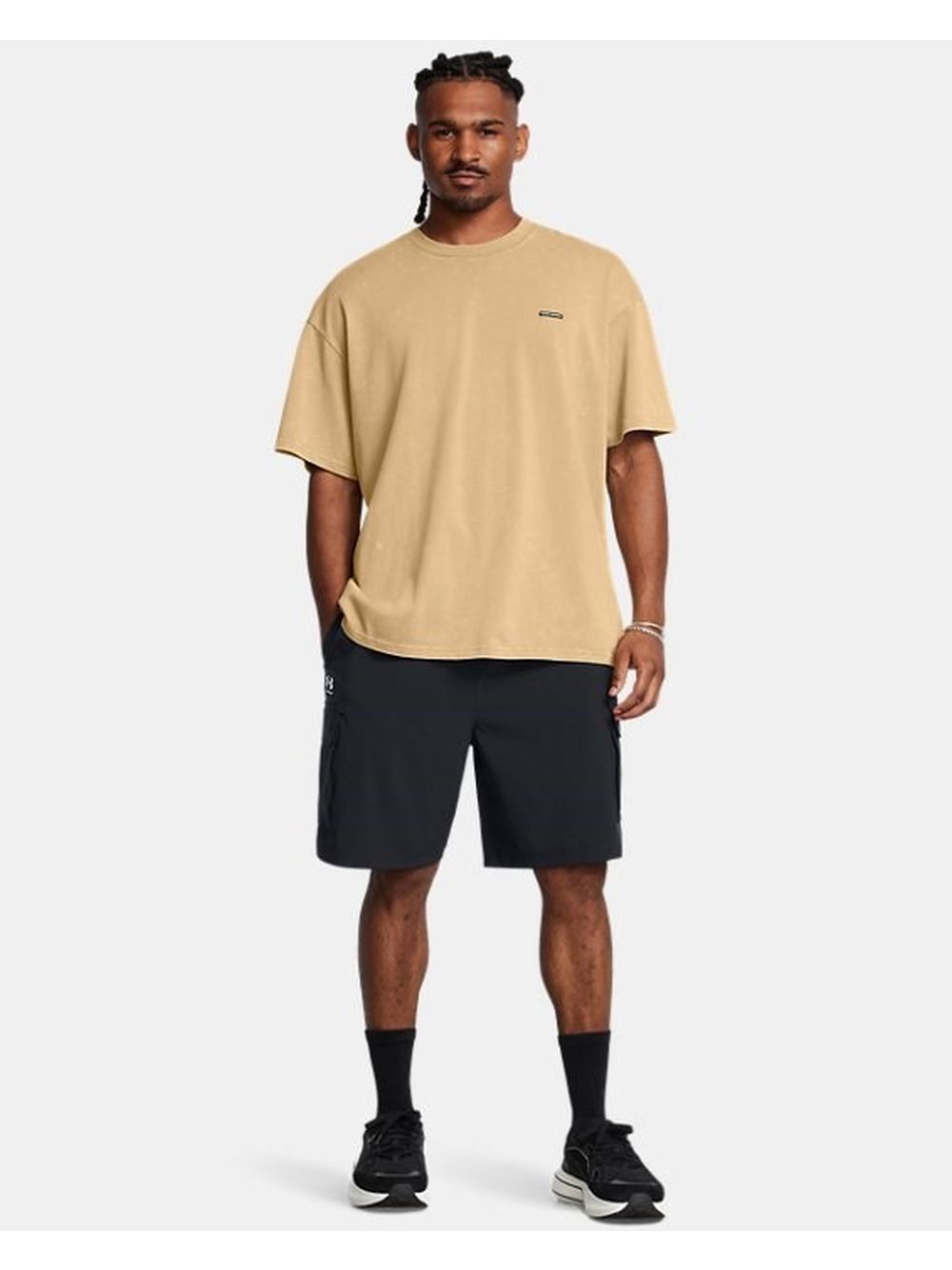 Pantaloncino Sportivo Under Armour UA VIBE WOVEN CARGO Uomo - Nero