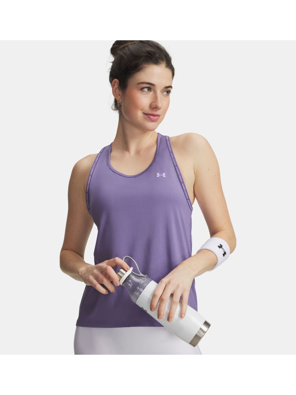 Canottiera Sportiva Under Armour UA Tech Knockout Donna - Viola