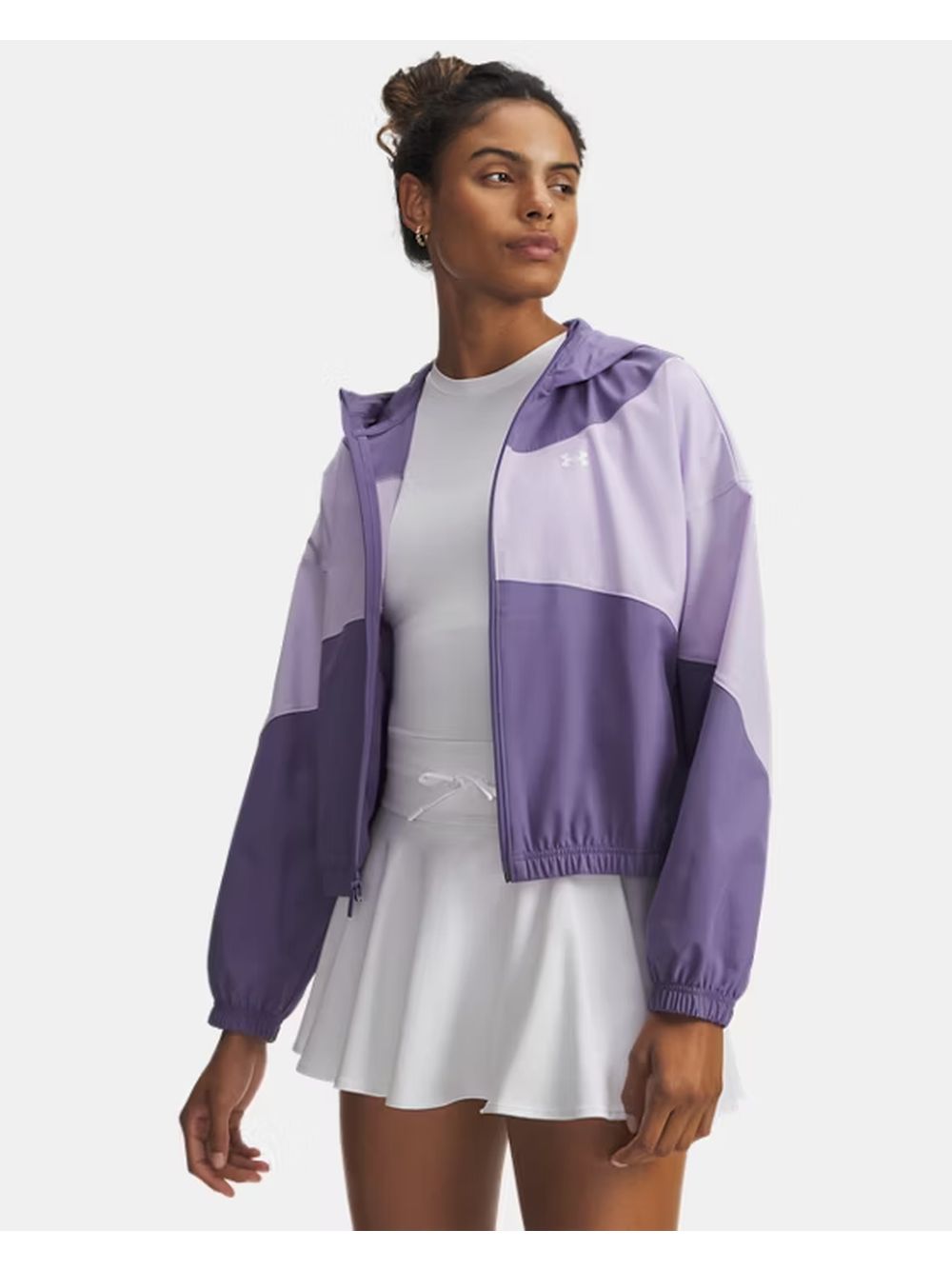 Giubbino Under Armour UA RIVAL WOVEN HD Donna - Viola