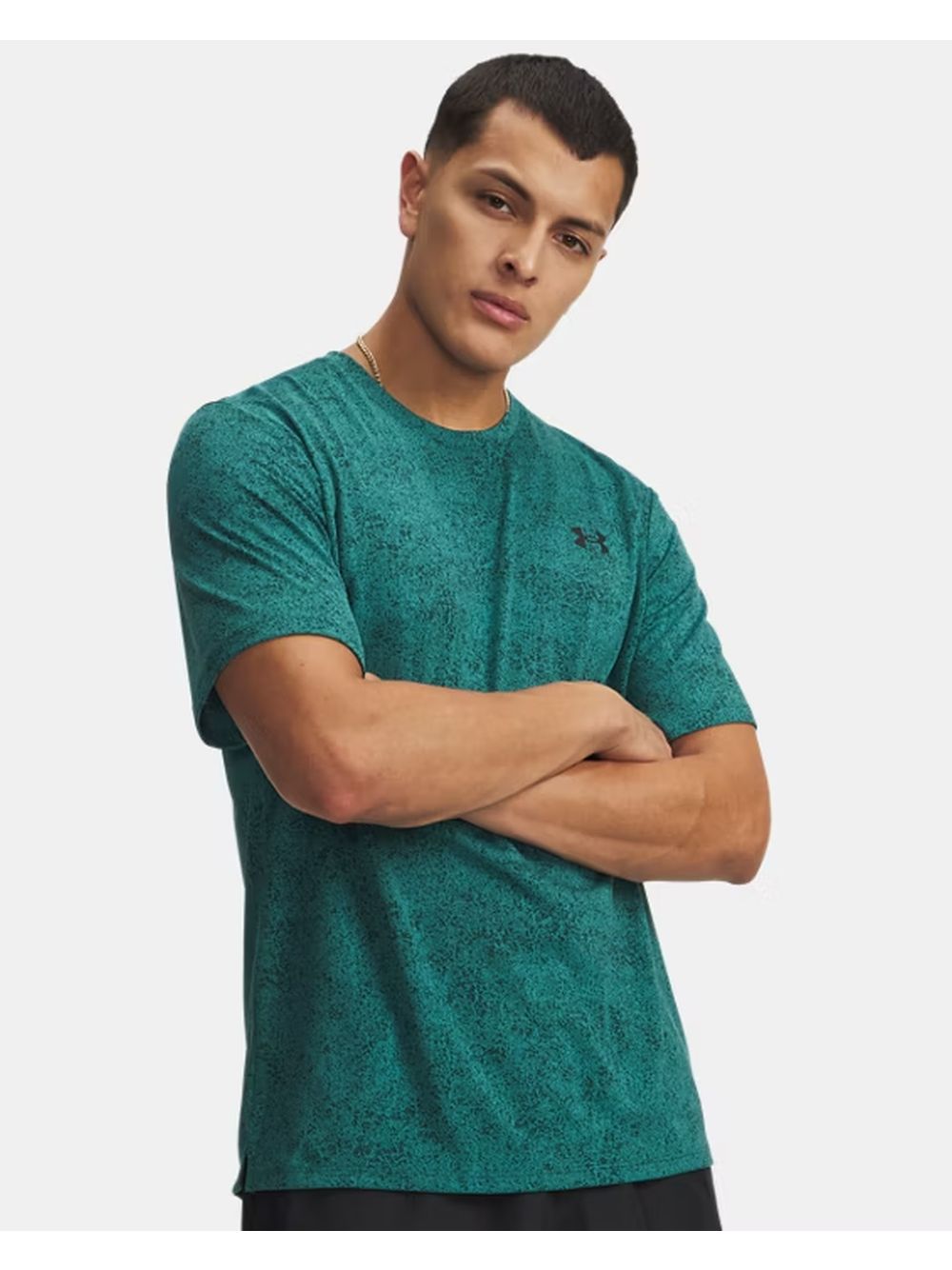 T-shirt Sportiva Under Armour UA TECH PIXELATE Uomo - Verde