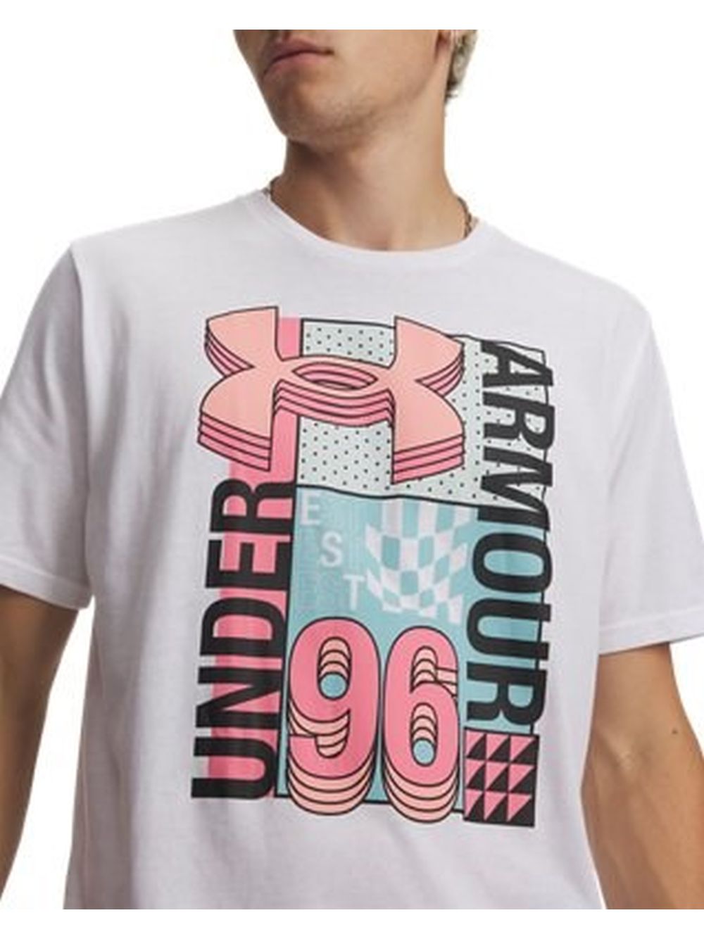 T-shirt Sportiva Under Armour UA M LOGO COLLAGE SS Uomo - Bianco