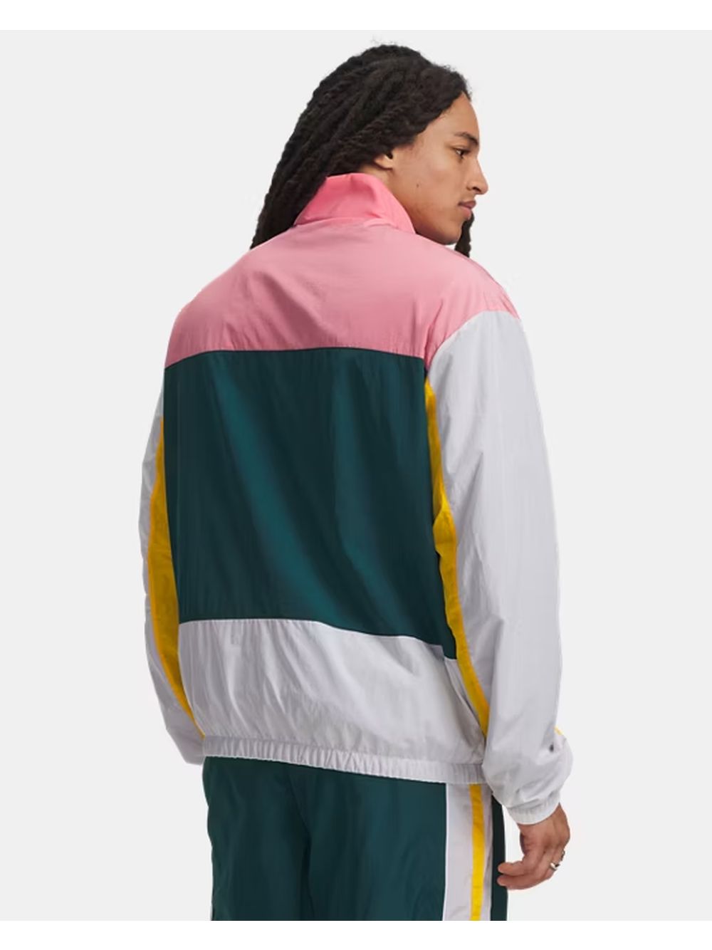 Felpa Under Armour UA ICON WOVEN TRACK FZ Uomo - Rosa