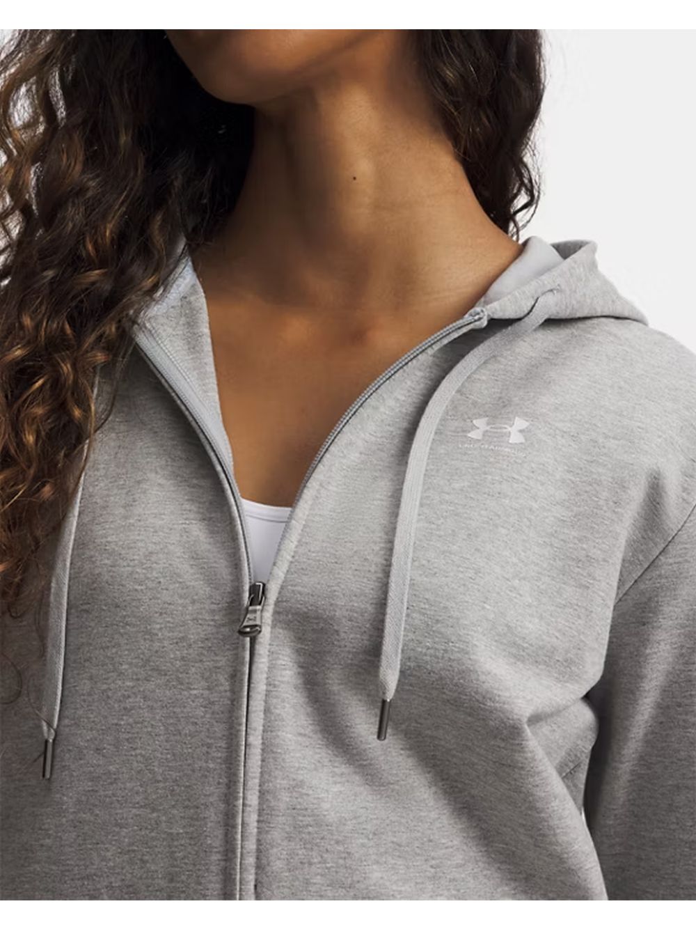 Felpa Under Armour SPORT TERRY FZ Donna - Grigio