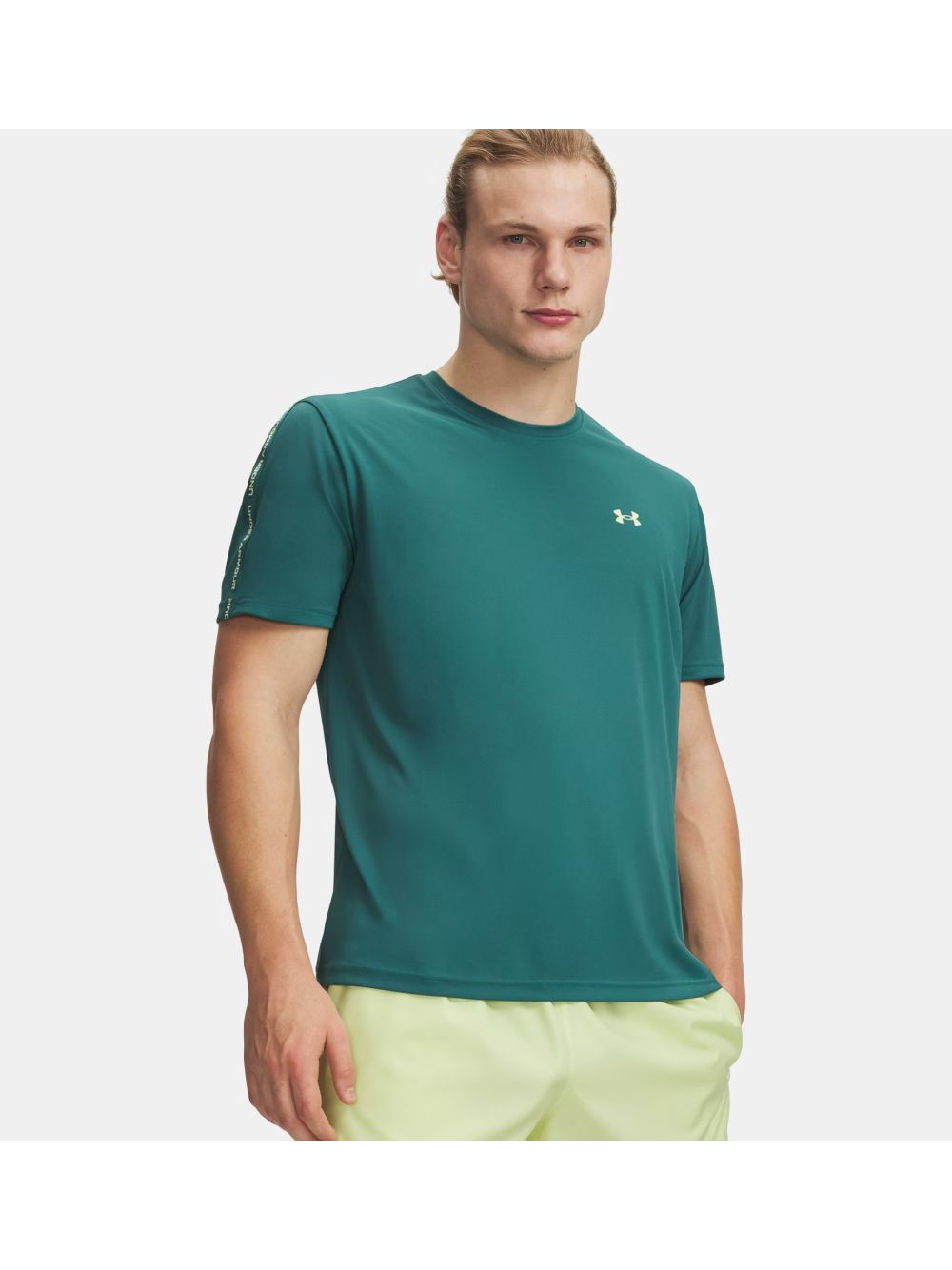 T-shirt Sportiva Under Armour UA TECH TAPING SS Uomo - Verde
