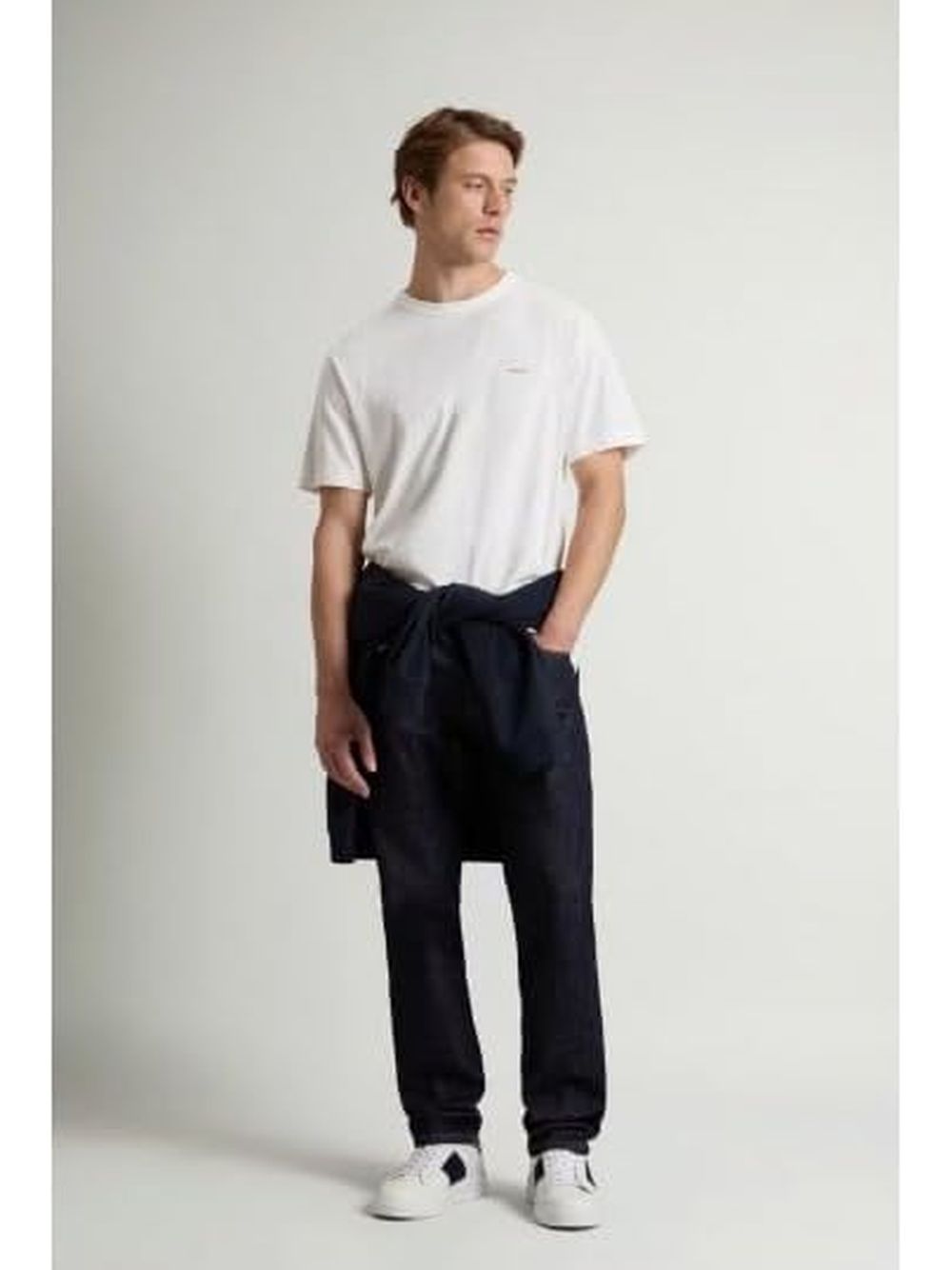T-shirt Woolrich COTTON LOGO Uomo - Bianco