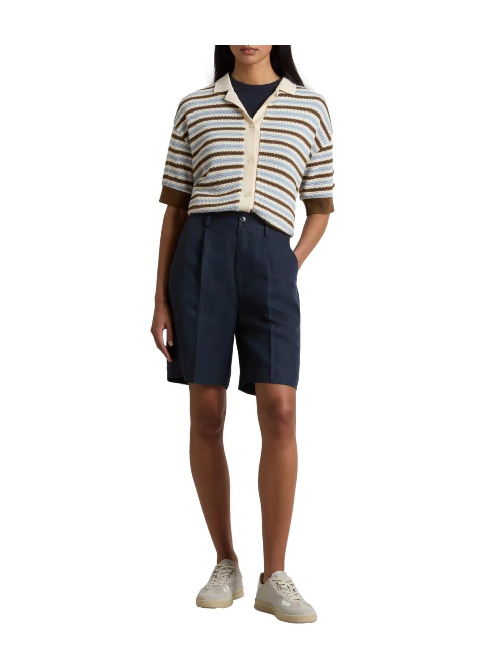 Shorts Woolrich LYOCELL LINEN Donna - Blu