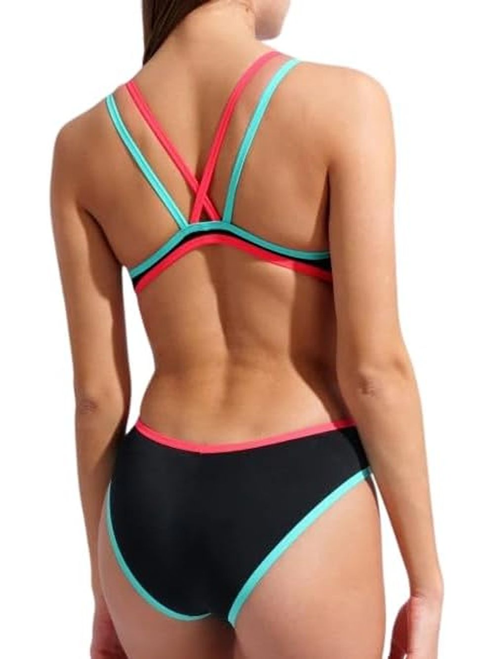 Costume Sportivo Arena ONE DOUBLE CROSS BACK ONE PIECE Donna - Nero