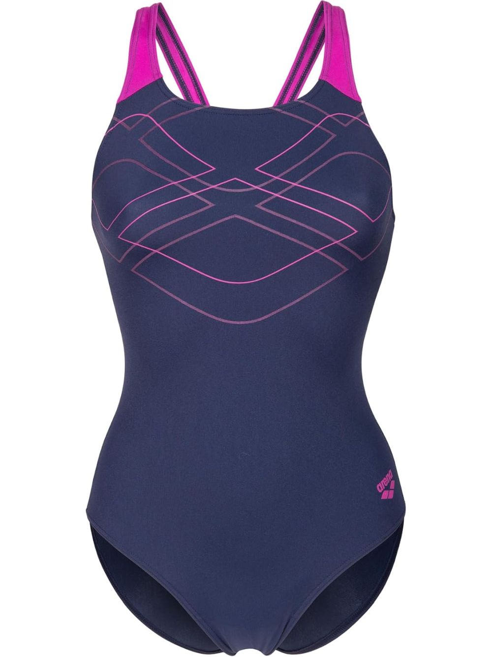 Costume Sportivo Arena GRAPHIC SWIMSUIT SWIM PRO BACK Donna - Navy