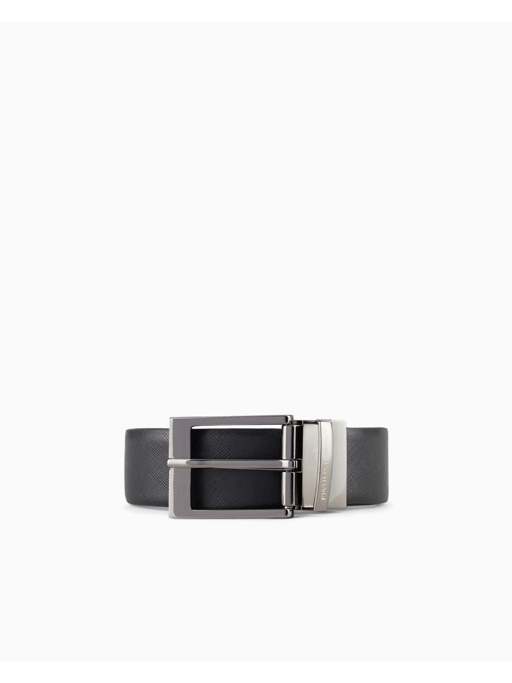 Cinta Armani reversibile in pelle con fibbia rettangolare Uomo - Nero Armani Angolo dello Sport