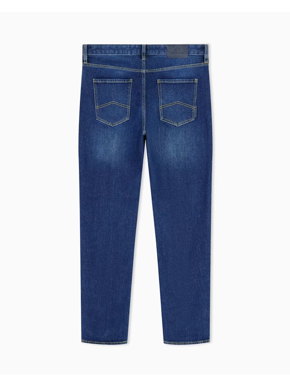 Jeans Armani 5 tasche con cuciture a contrasto Essential Uomo - Denim