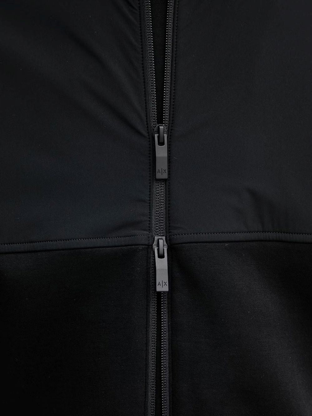 Gilet Armani con collo alto in cotone elasticizzato Essential Uomo - Nero