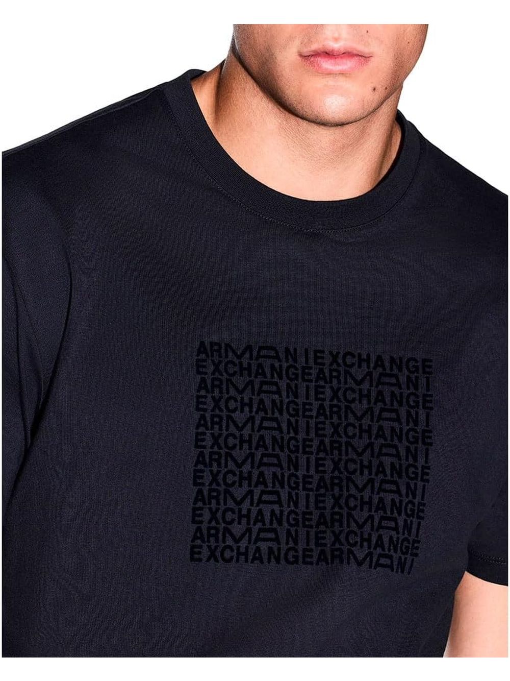 T-shirt Armani vestibilità regular in jersey di cotone Uomo - Navy