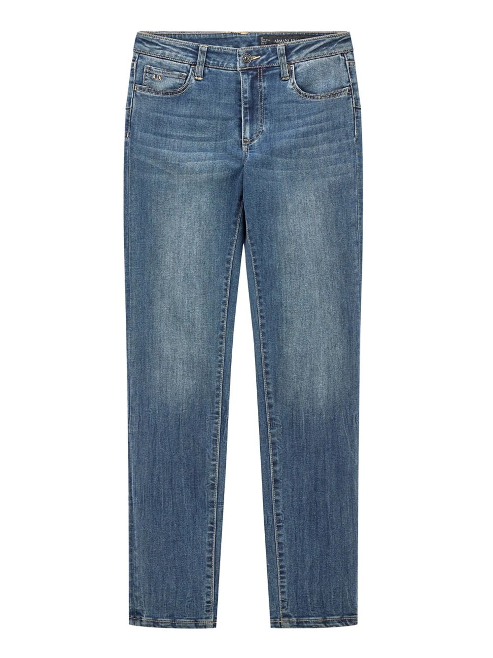 Jeans Armani super skinny lift-up in denim stretch Essential Donna - Denim