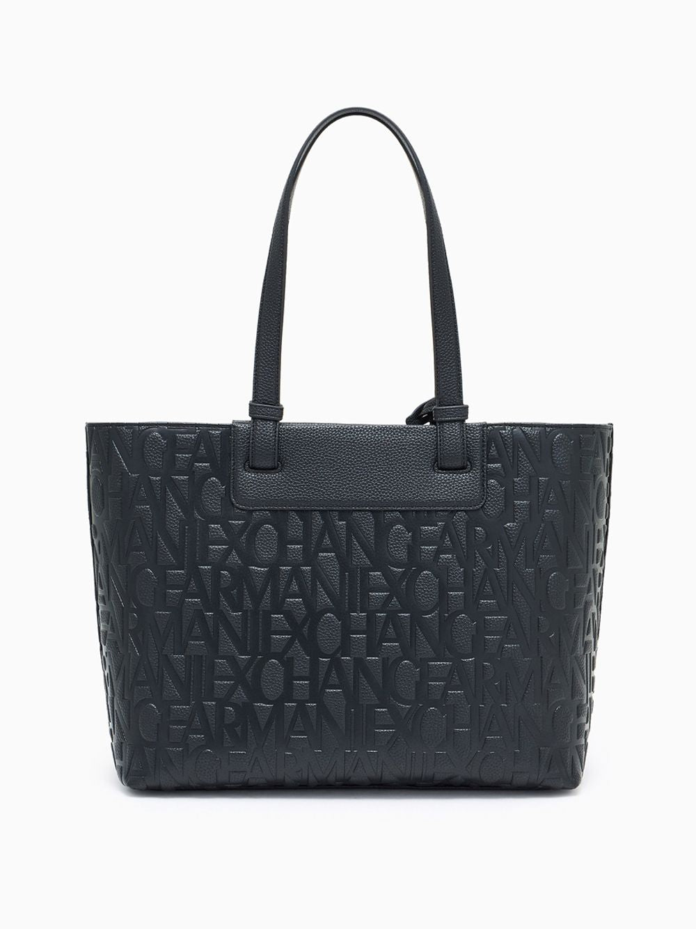 Borsa Armani con logo in rilievo e charm Donna - Nero