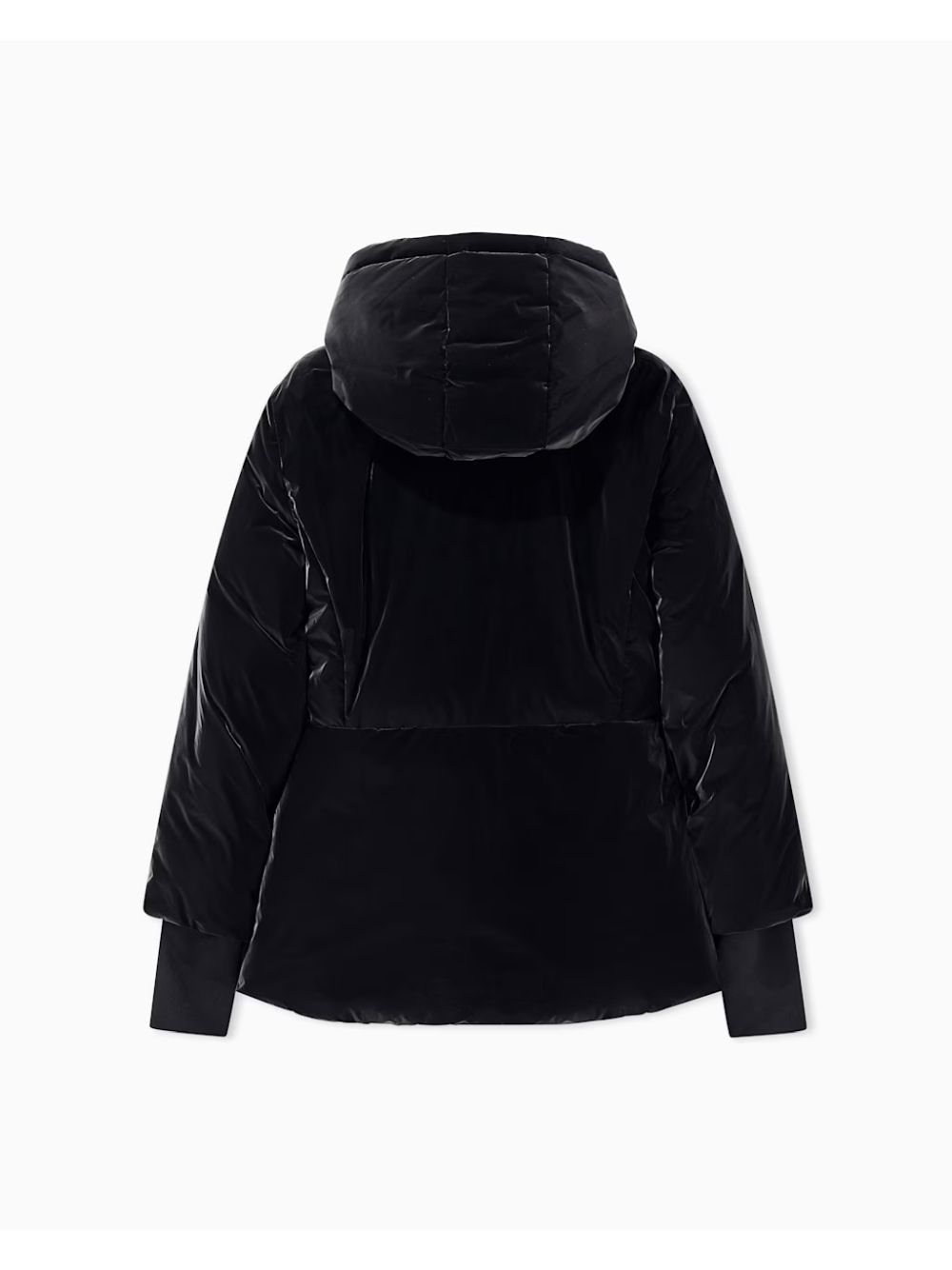 Giubbotto Armani Up For Party effetto velluto con cappuccio Donna - Nero