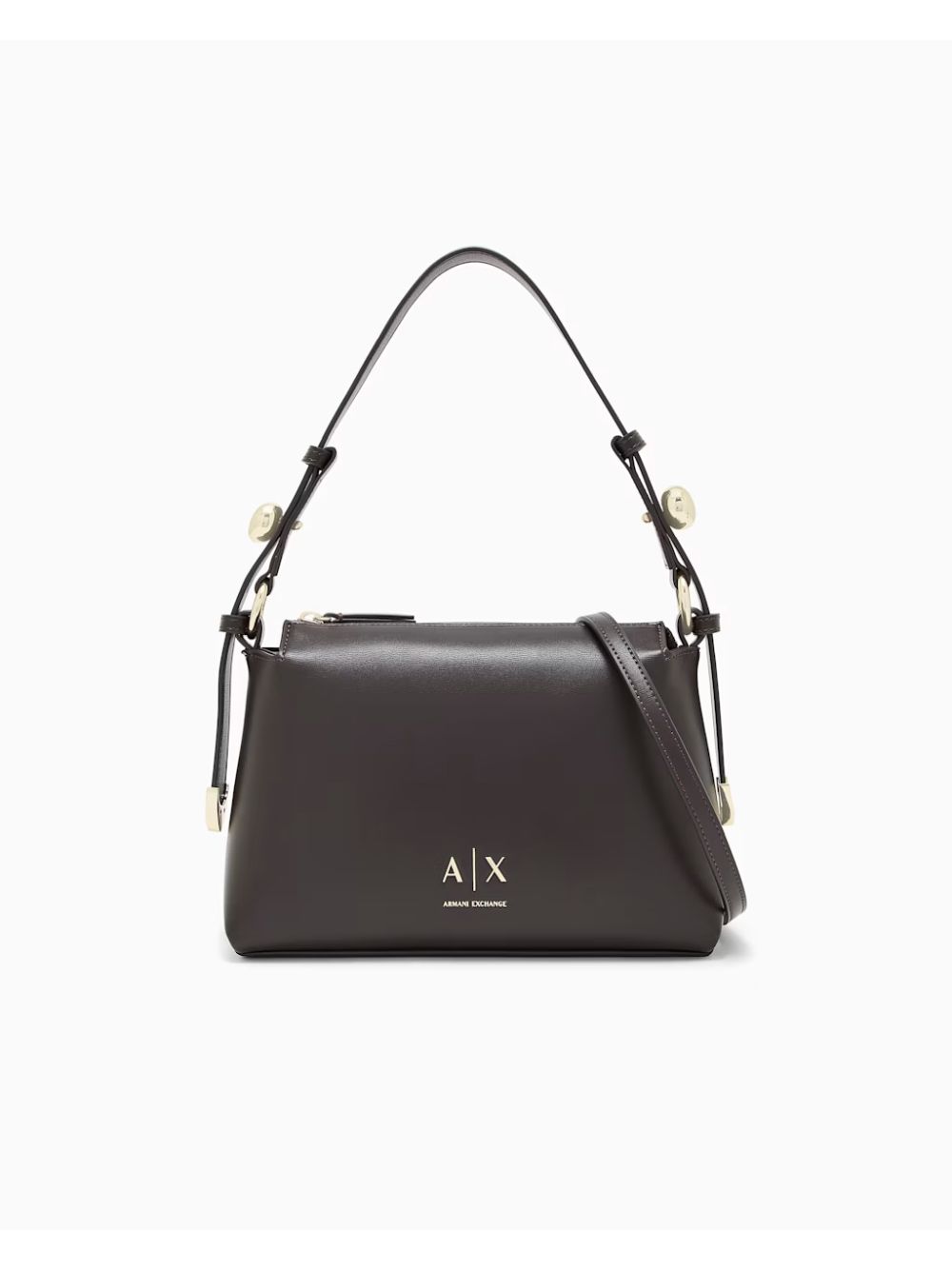 Borsa Armani con tracolla regolabile e logo Donna - Marrone