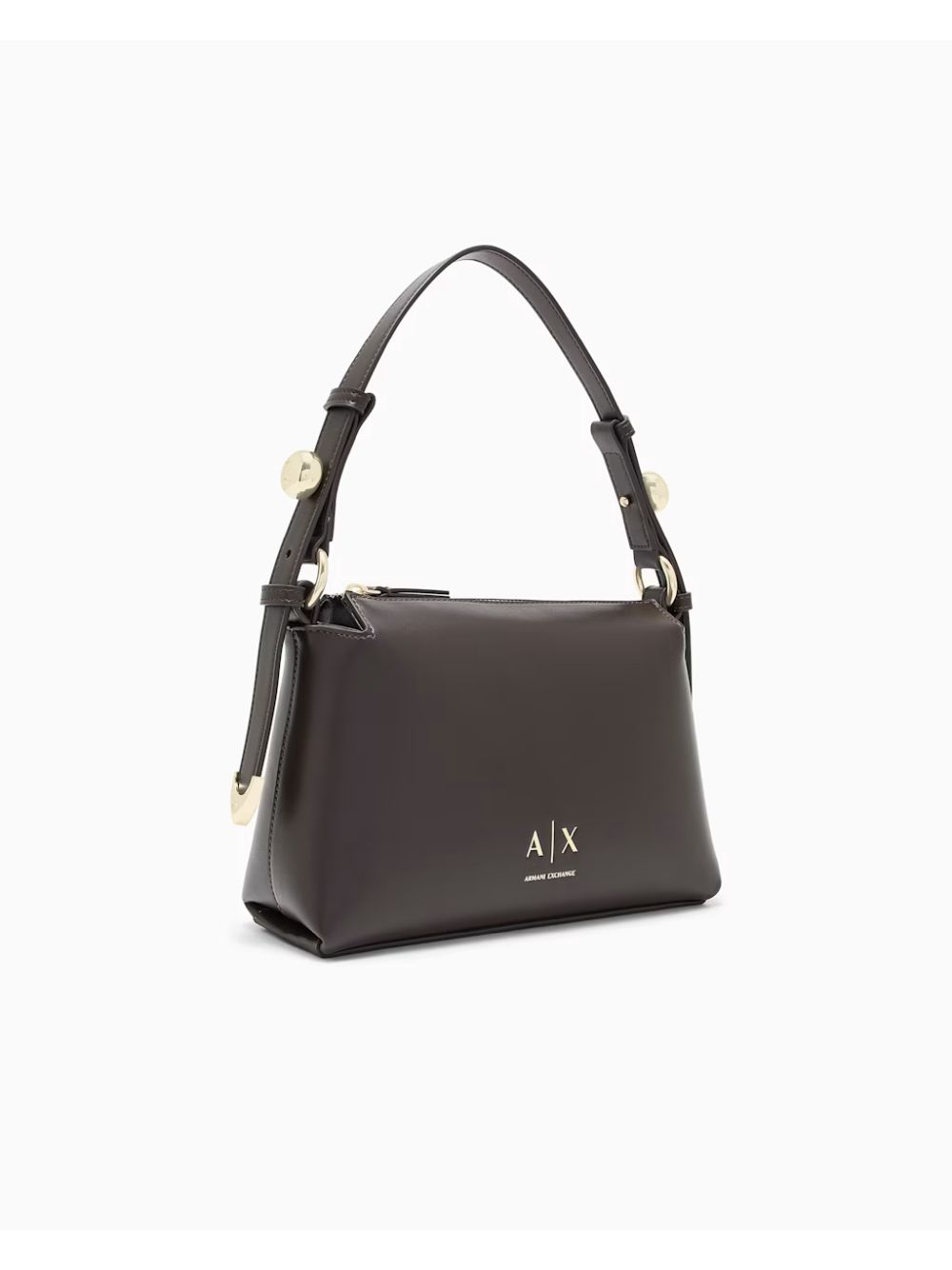 Borsa Armani con tracolla regolabile e logo Donna - Marrone